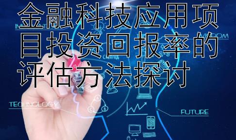 金融科技应用项目投资回报率的评估方法探讨